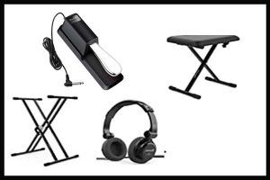accesorios pianos y teclados
